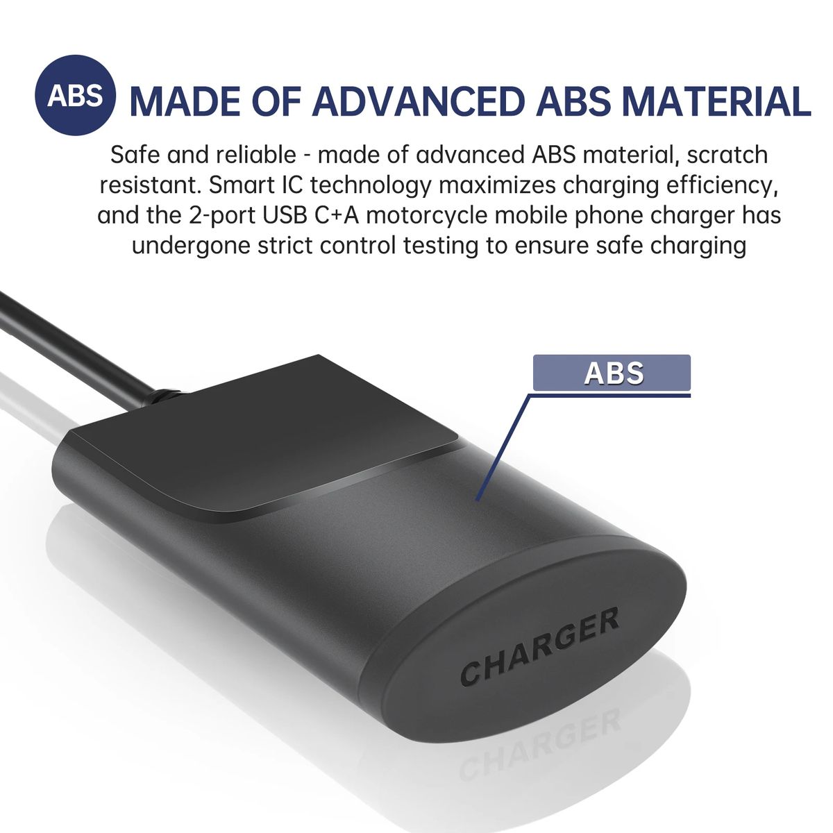 GENERICO - Cargador Para Moto tipo C y USB - 30W PD - Acoplable De Timon