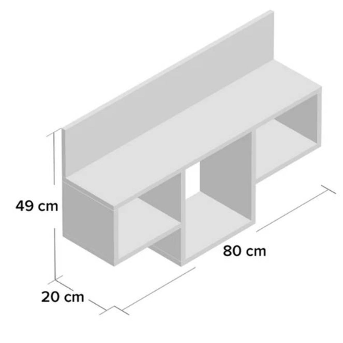 NACION MUEBLES - REPISA FLOTANTE FEDE NACION MUEBLES