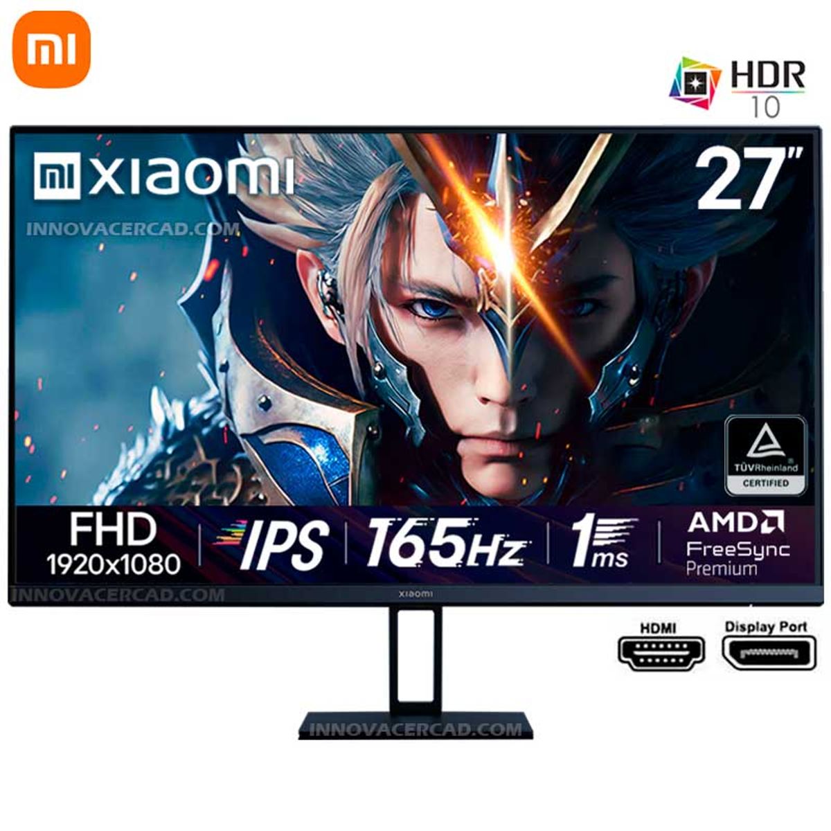 XIAOMI - Monitor Xiaomi Gaming 27 FHD IPS 165hz 1ms HDR10 AMD FreeSync Premium