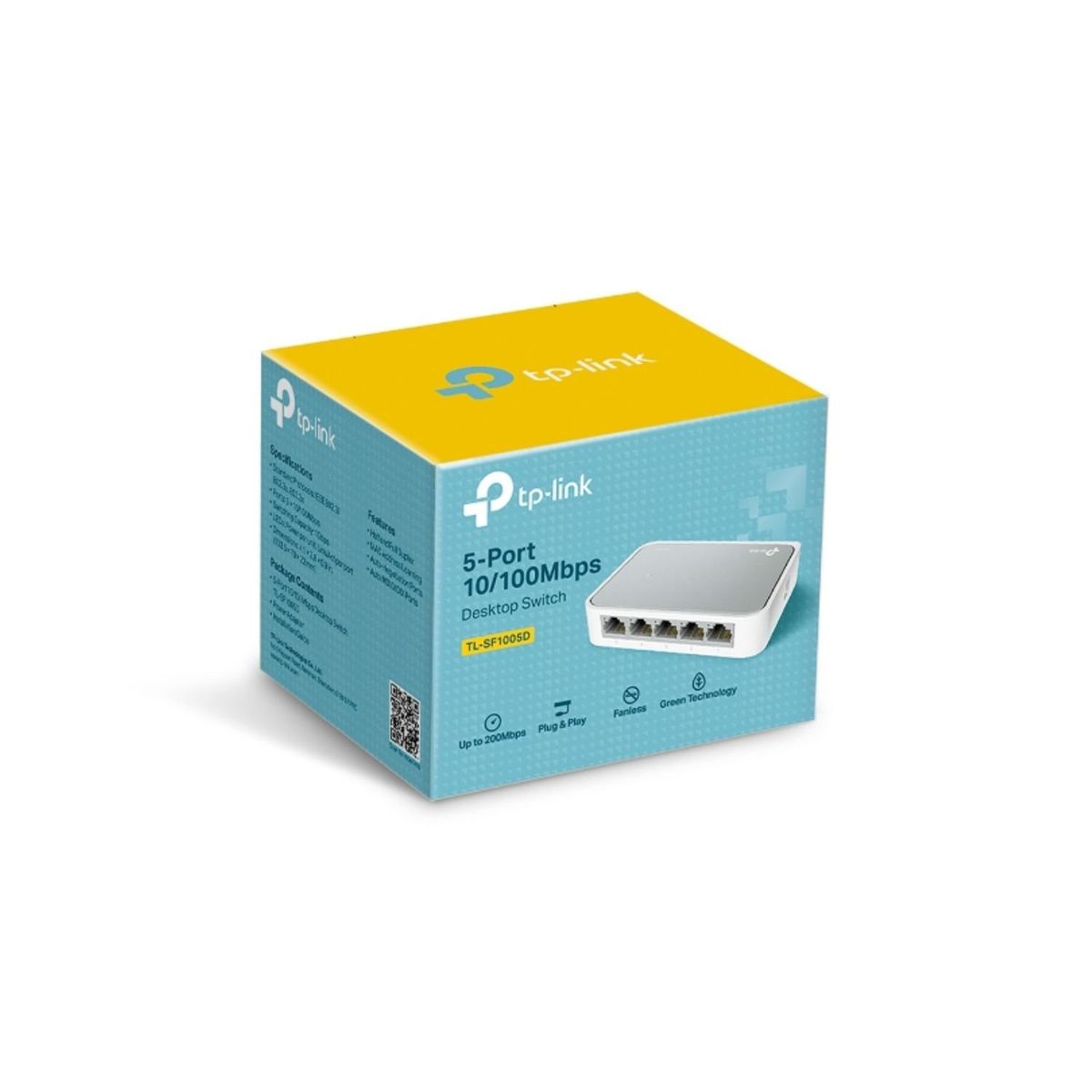 TP LINK - SWITCH 5 PORT TP-LINK TL-SF1005D FAST ETHERNET 10/100MBPS