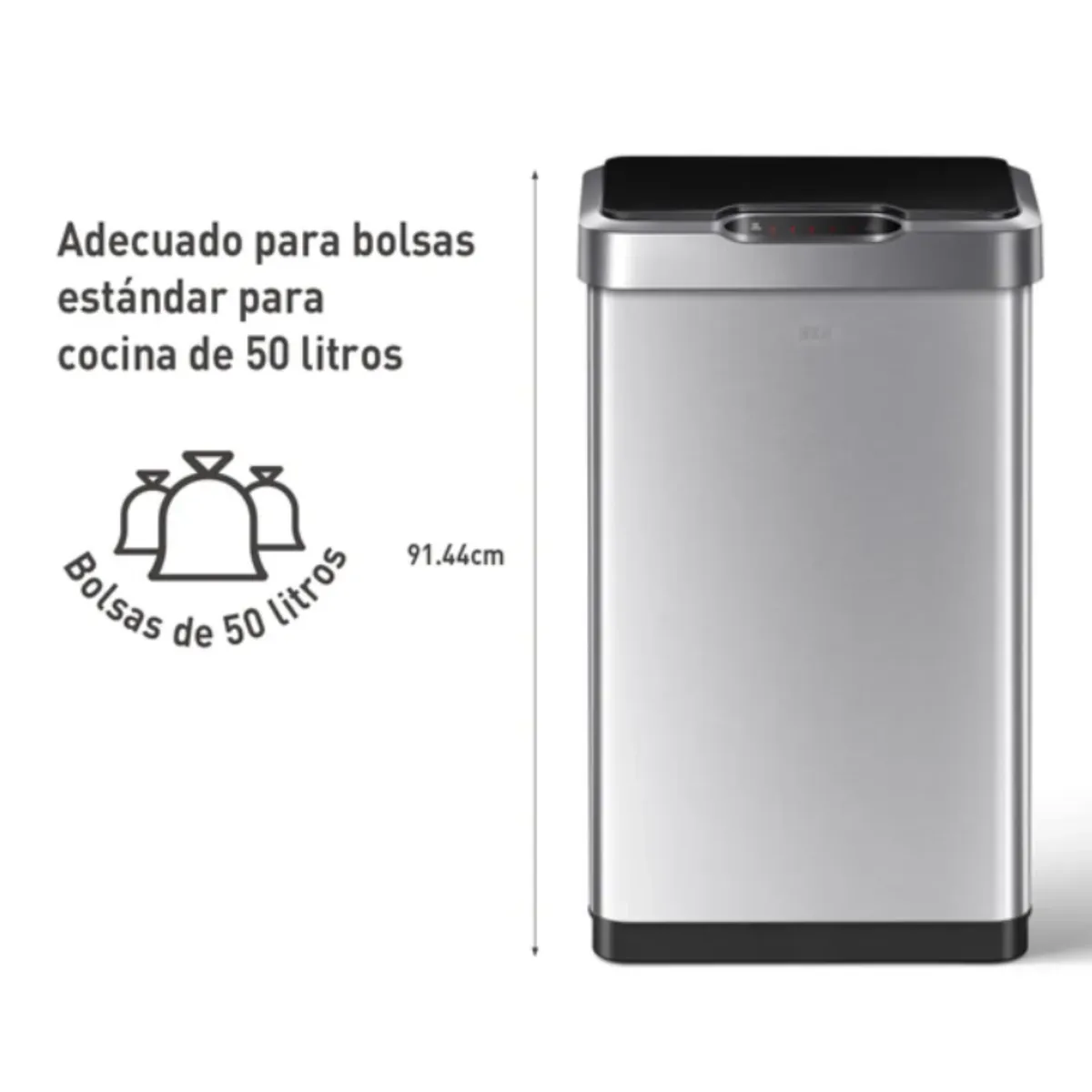 EKO - Tacho de Basura con Sensor EKO 50Lt