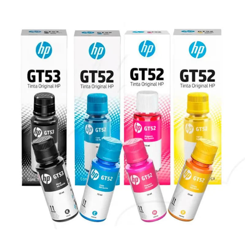 HP - KIT Tinta HP GT52 y GT53 Pack 4 en 1