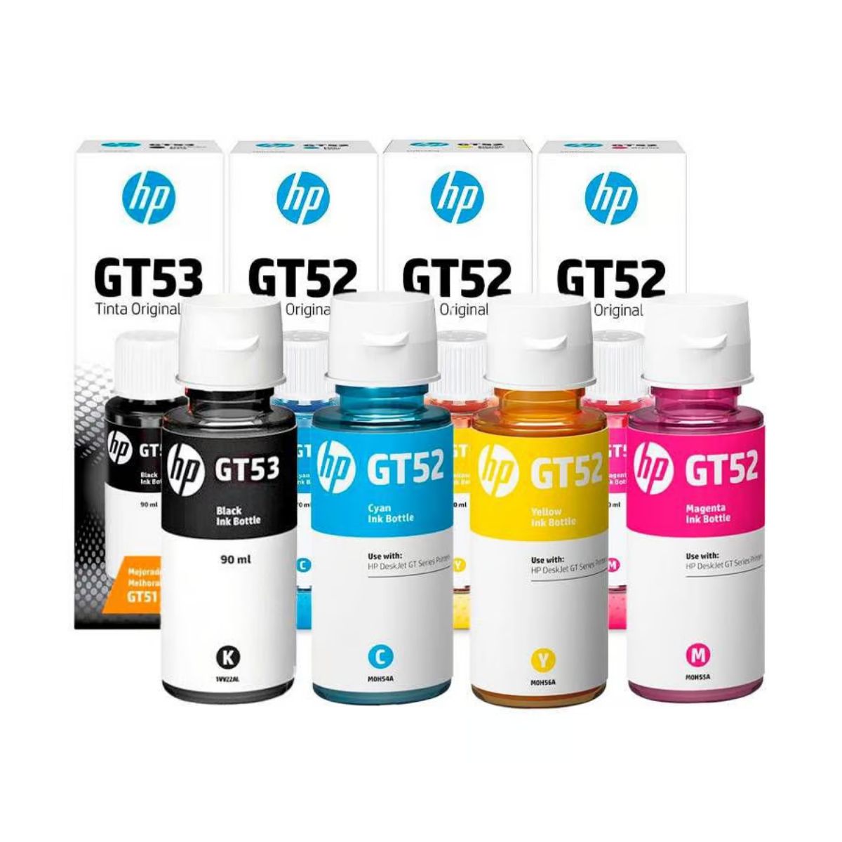 HP - KIT Tinta HP GT52 y GT53 Pack 4 en 1