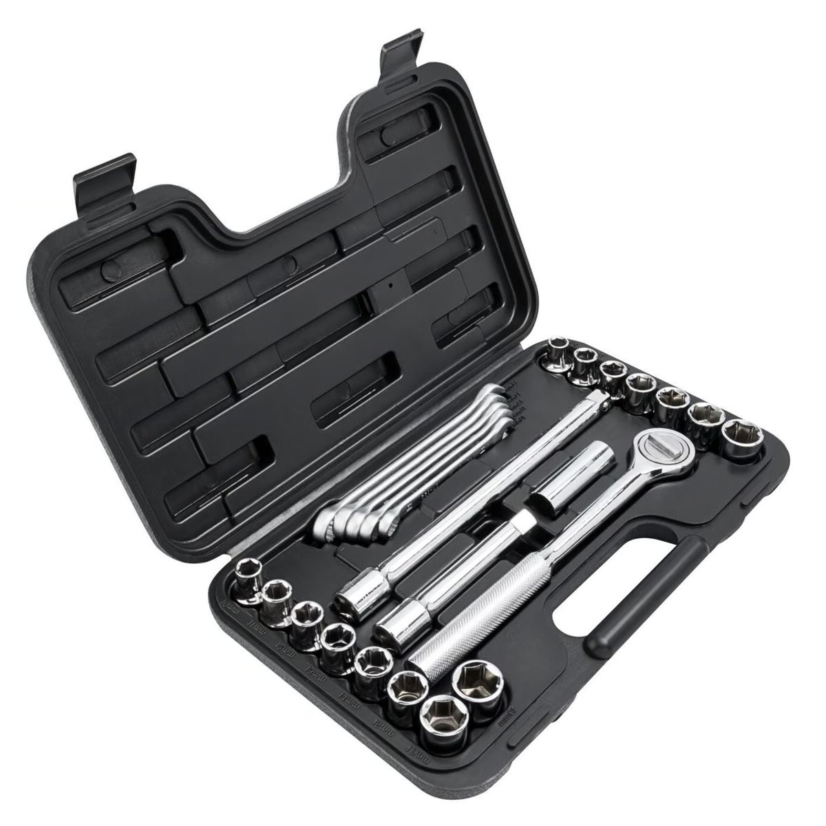 STANLEY - Juego de dados y llaves 25 piezas 1 /2" STANLEY (86-736)