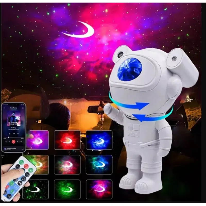GENERICO - Astronauta Proyector De Luces Estrelladas Con Parlante