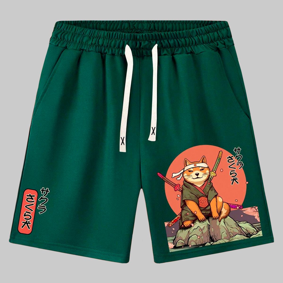 YANSUS - Short Hombre Yansus Algodon Verde Zamurai