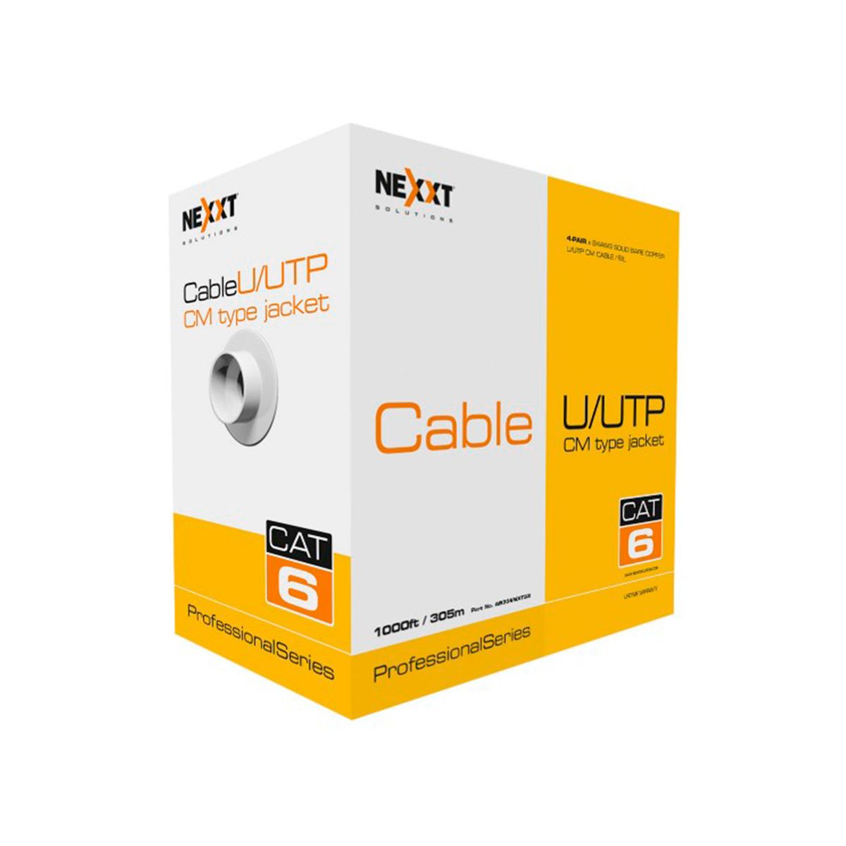 NEXXT SOLUTIONS - CABLE 4P NEXXT CAT6 UTP 24AWG CM 305M COLOR AZUL PN AB356NXT32