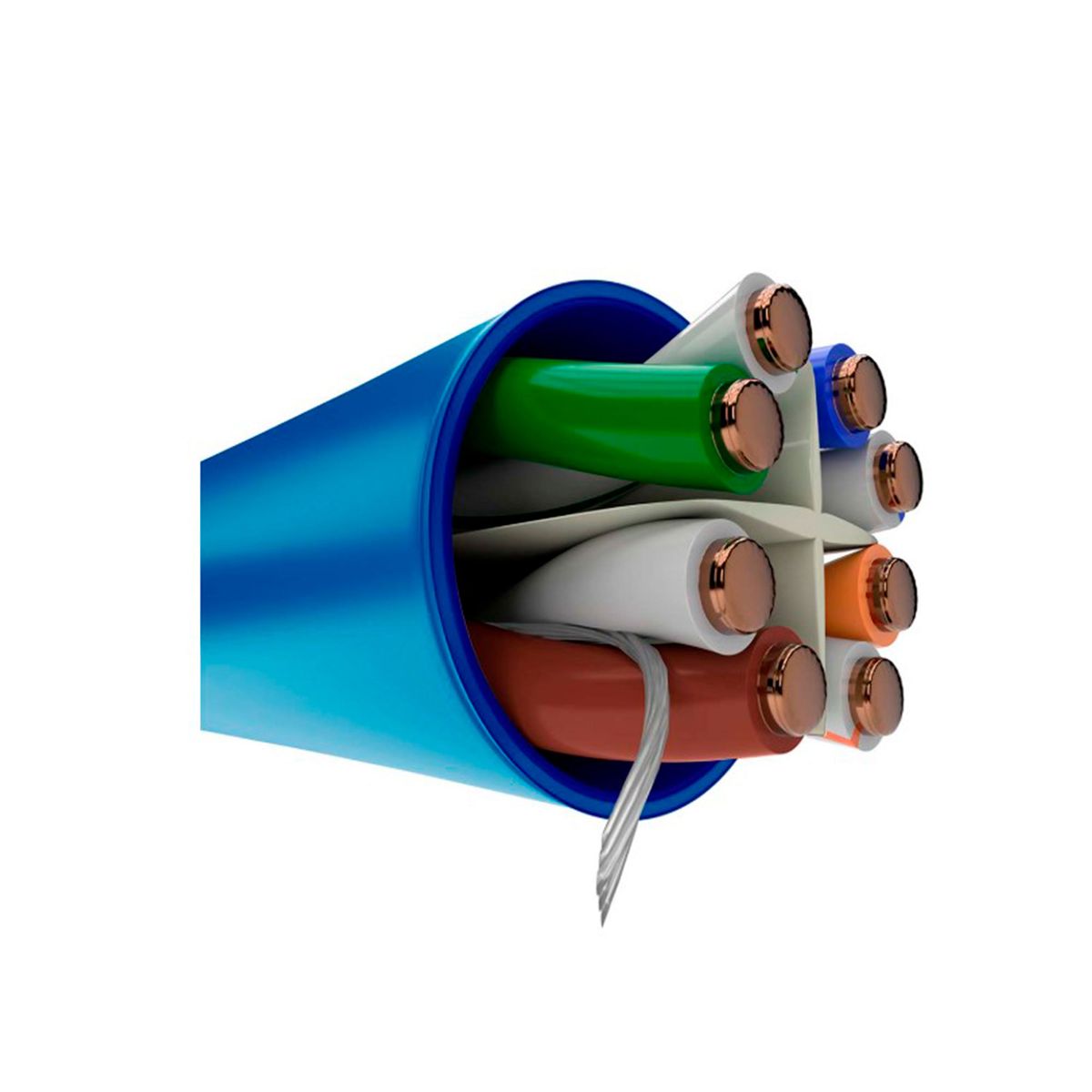 NEXXT SOLUTIONS - CABLE 4P NEXXT CAT6 UTP 24AWG CM 305M COLOR AZUL PN AB356NXT32