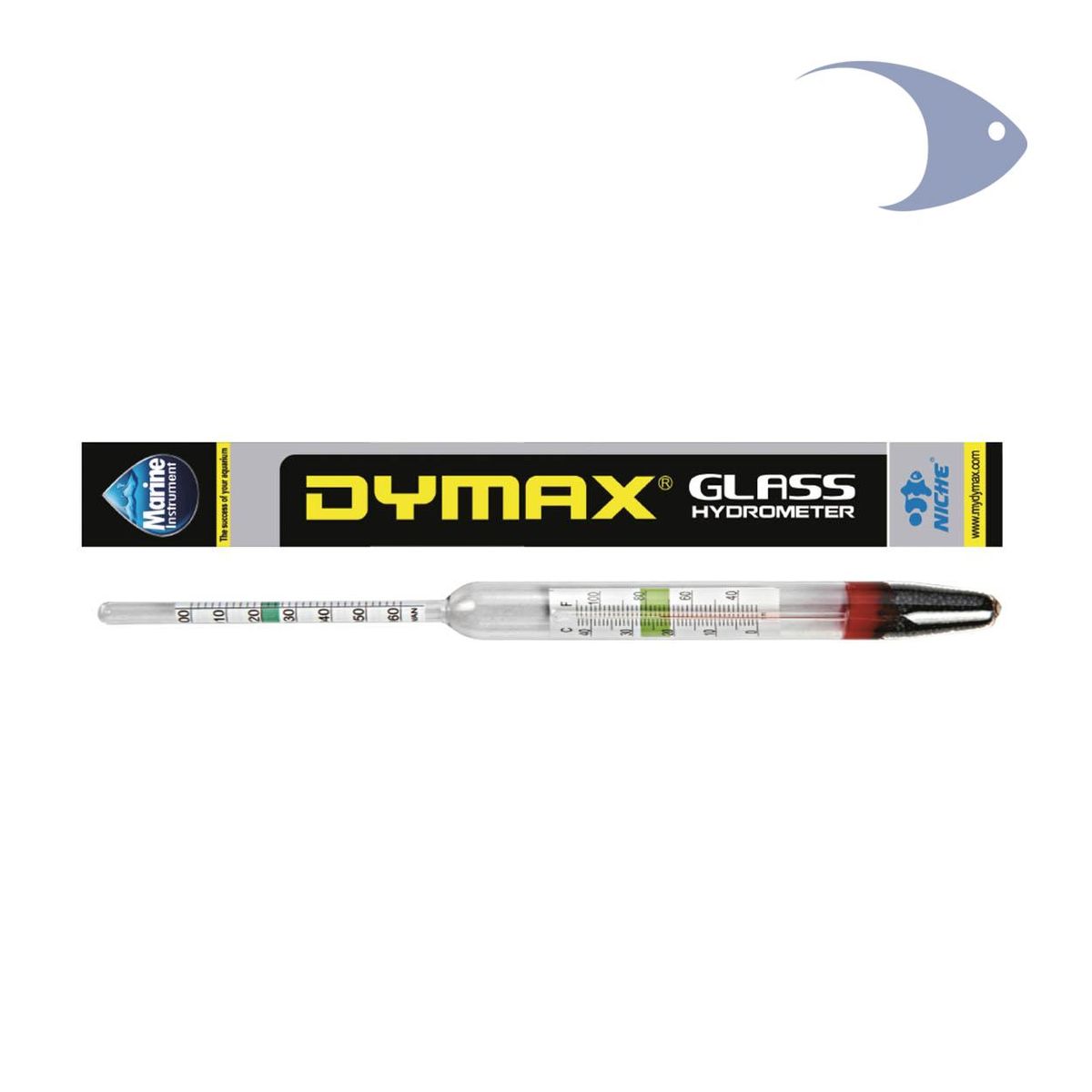 DYMO - HIDROMETRO DENSIMETRO TERMOMETRO DYMAX ACUARIO BEBIDAS