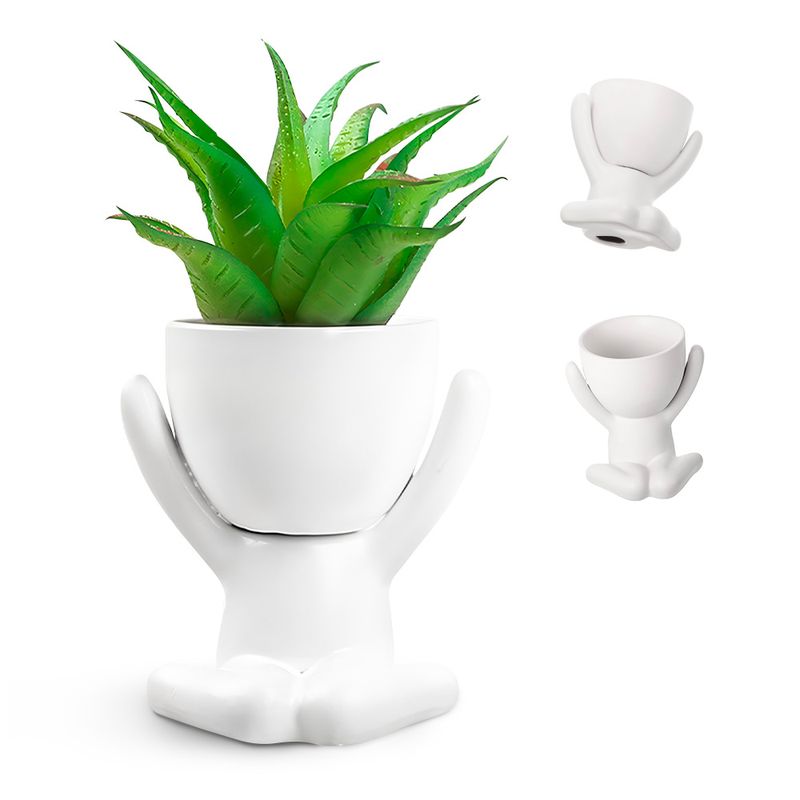 KELLER - Maceta Decorativa Creativa de Muñequito XWA-141