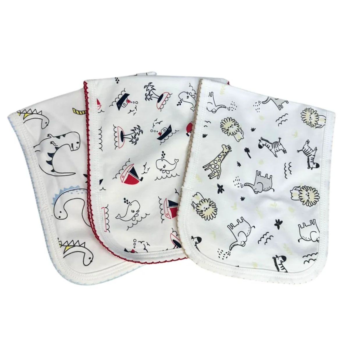 GENERICO - Pack 3 Baberos Babitas Para Bebe