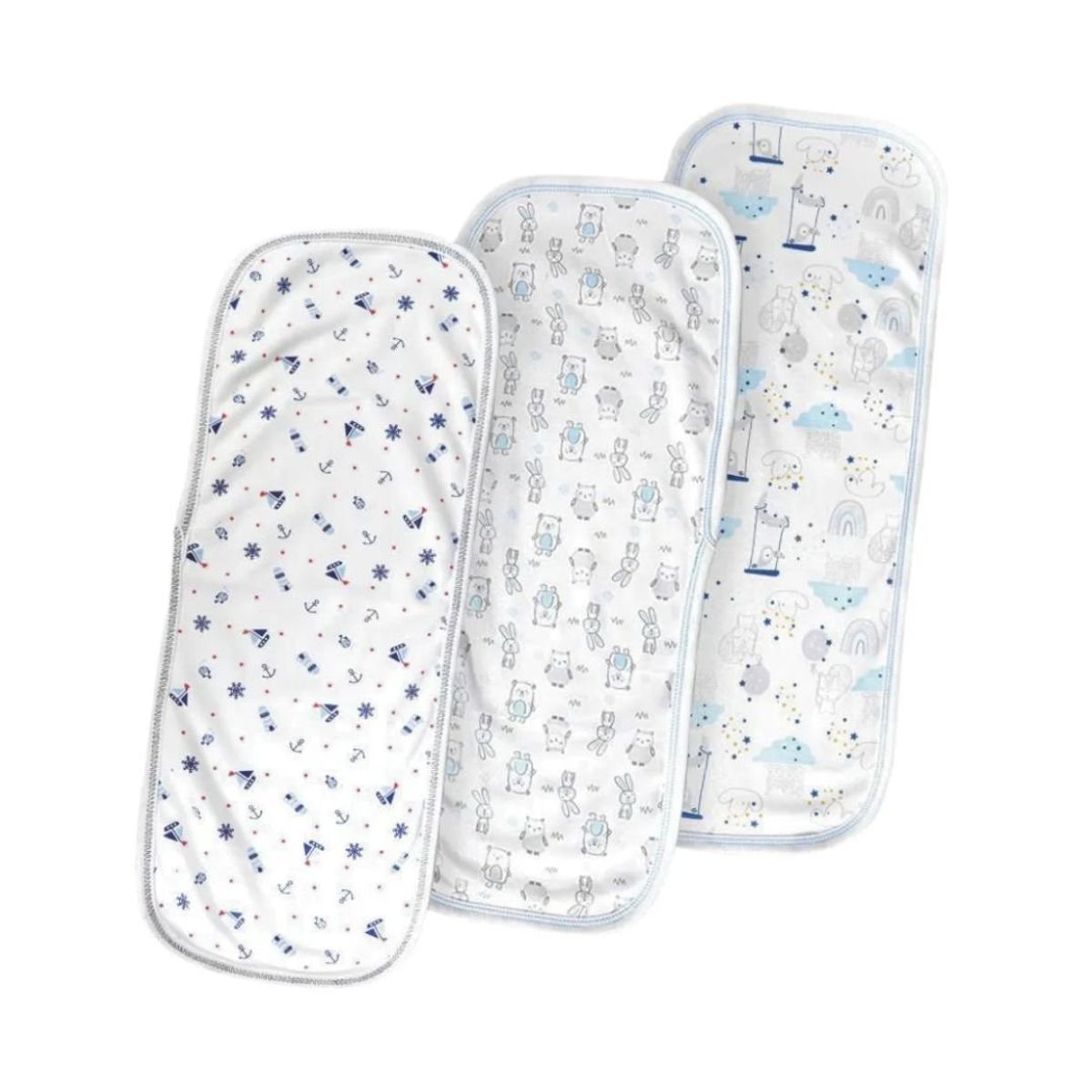 GENERICO - Pack 3 Baberos Babitas Para Bebe