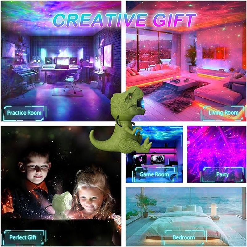 GENERICO - PROYECTOR  DE GALAXIA MODELO DINOSAURIO