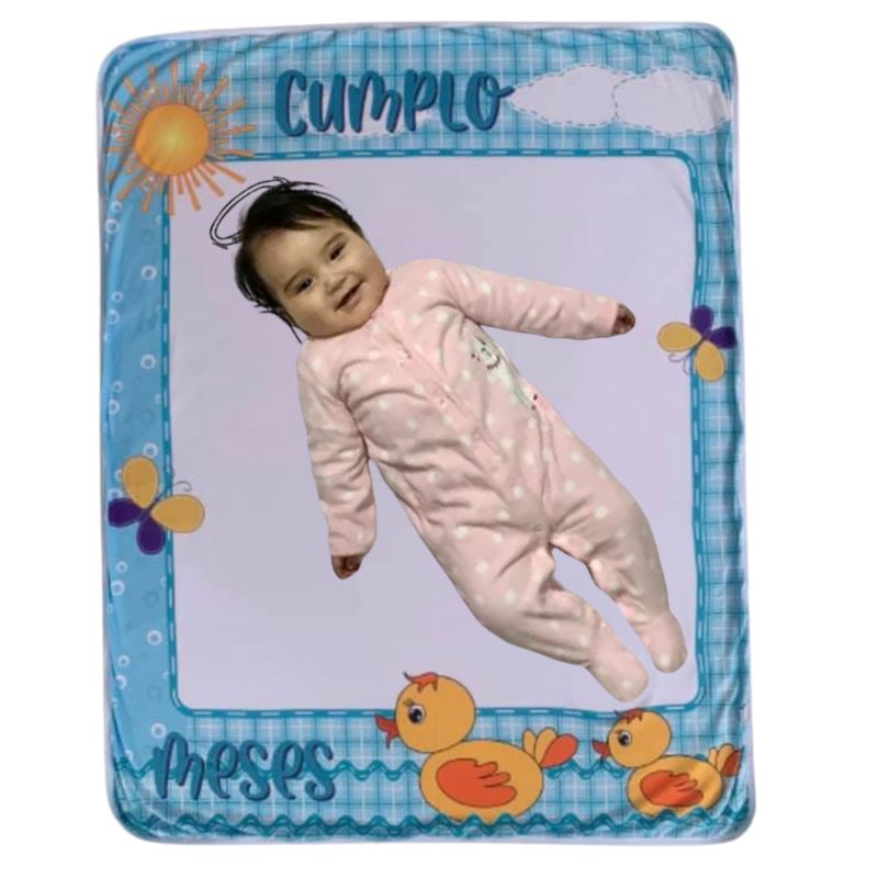 GENERICO - Manta De Algodón Pima Para Cumple Mes De Bebe