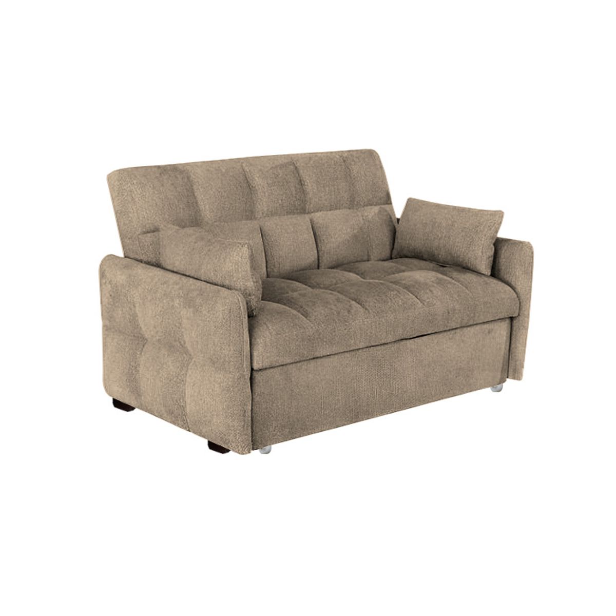 BARAKA HOME - Sofá Cama Aloro con 2 Almohadas 2 Plz - Beige Claro