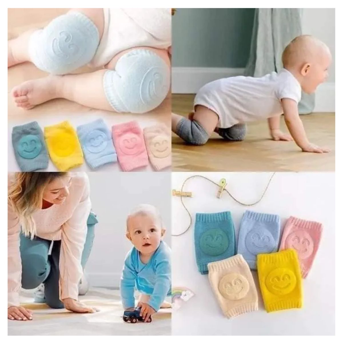 GENERICO - Rodillera Antideslizante De Bebe x 3 pares