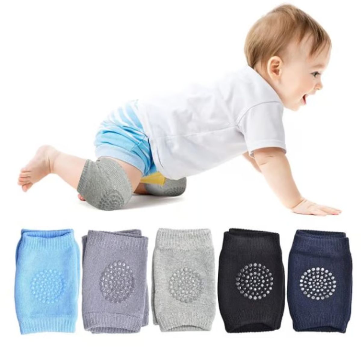 GENERICO - Rodillera Antideslizante De Bebe x 3 pares