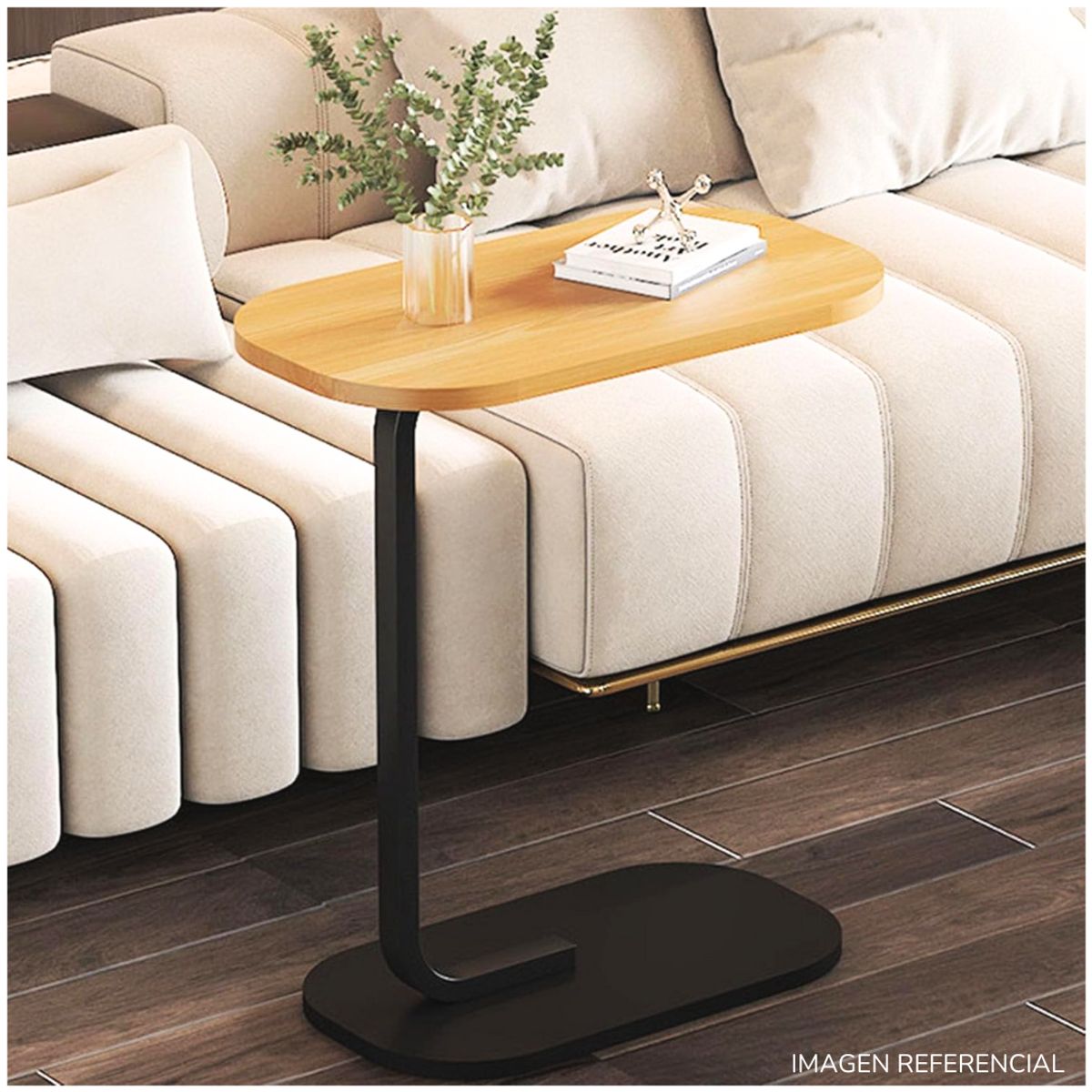 INSPIRA MARKET - Mesa Auxiliar de Centro Oval B