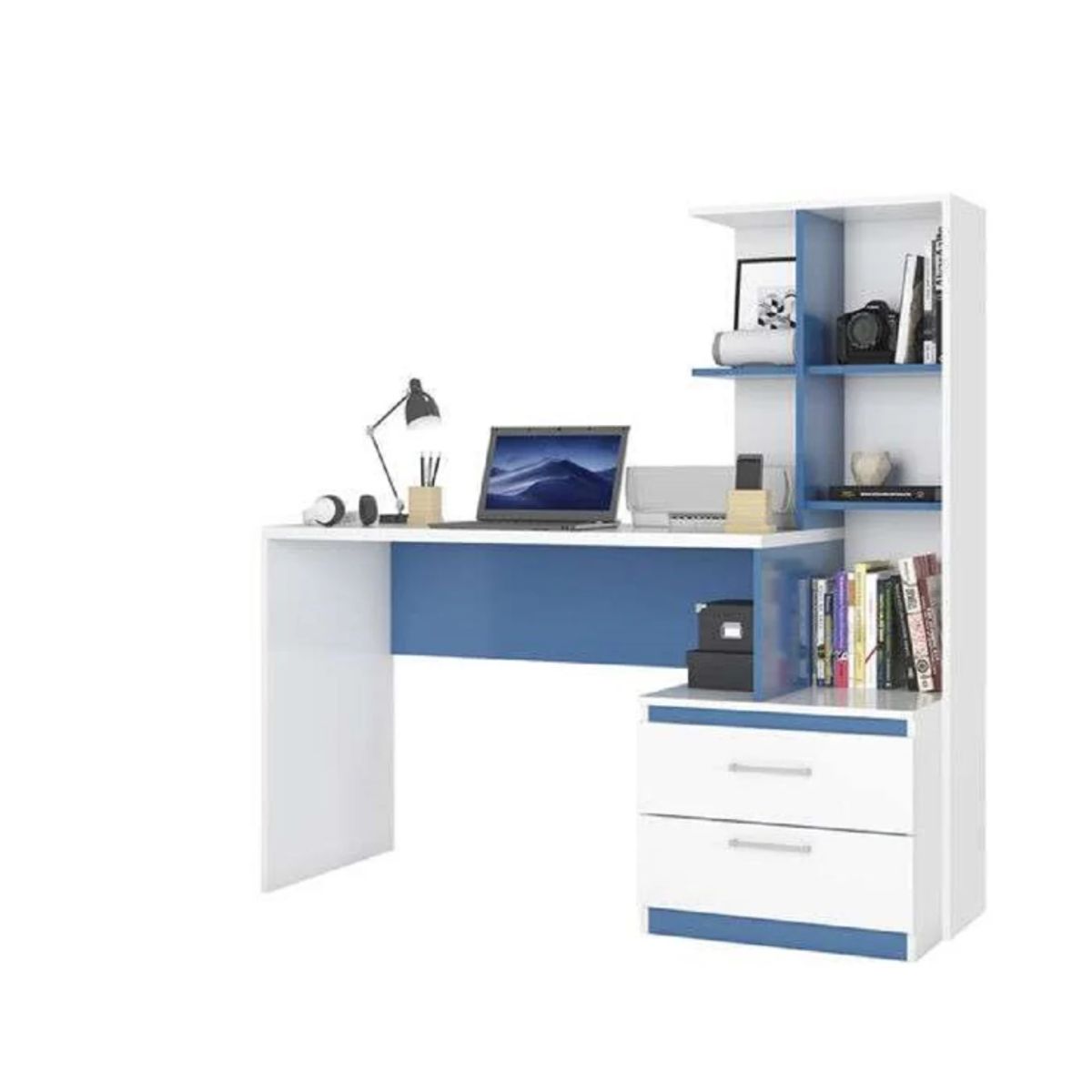 NACION MUEBLES - ESCRITORIO CON ESTANTE DANNA CLASICO