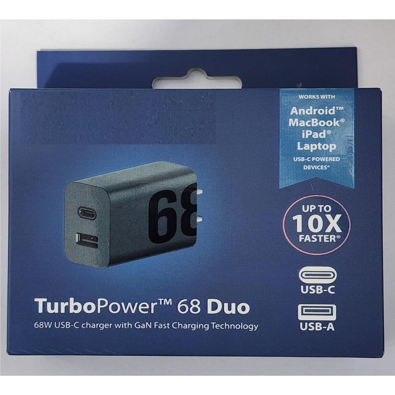 GENERICO - Cargador PARA Motorola Turbo Power 68W Carga Rapida CAJA