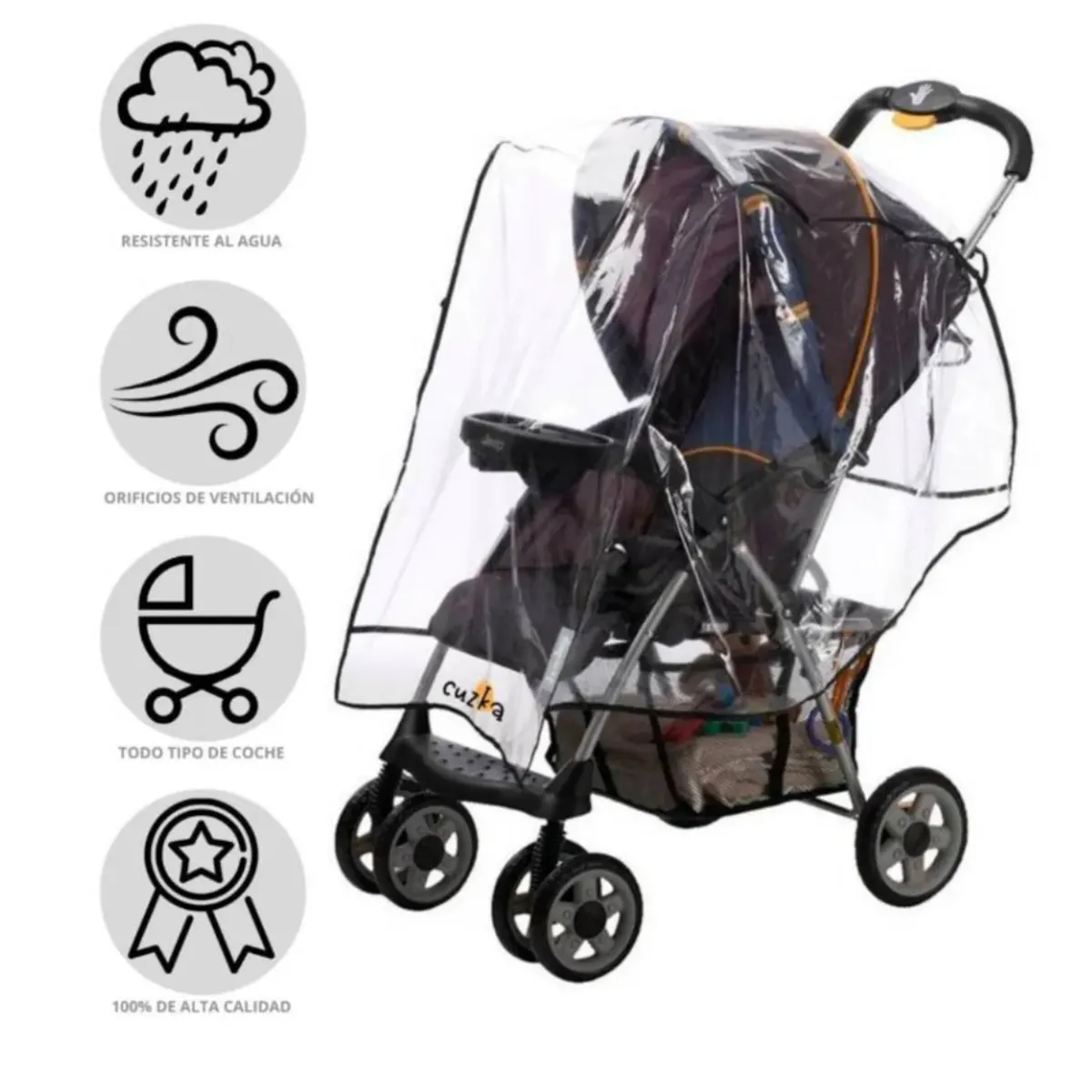 GENERICO - Protector De Coche Para Bebé Transparente