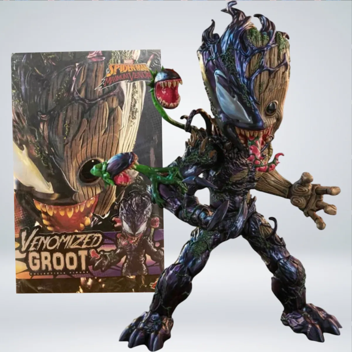 MARVEL - FIGURA DE COLECCION HOT TOYS - BABY GROOT VENOMIZED