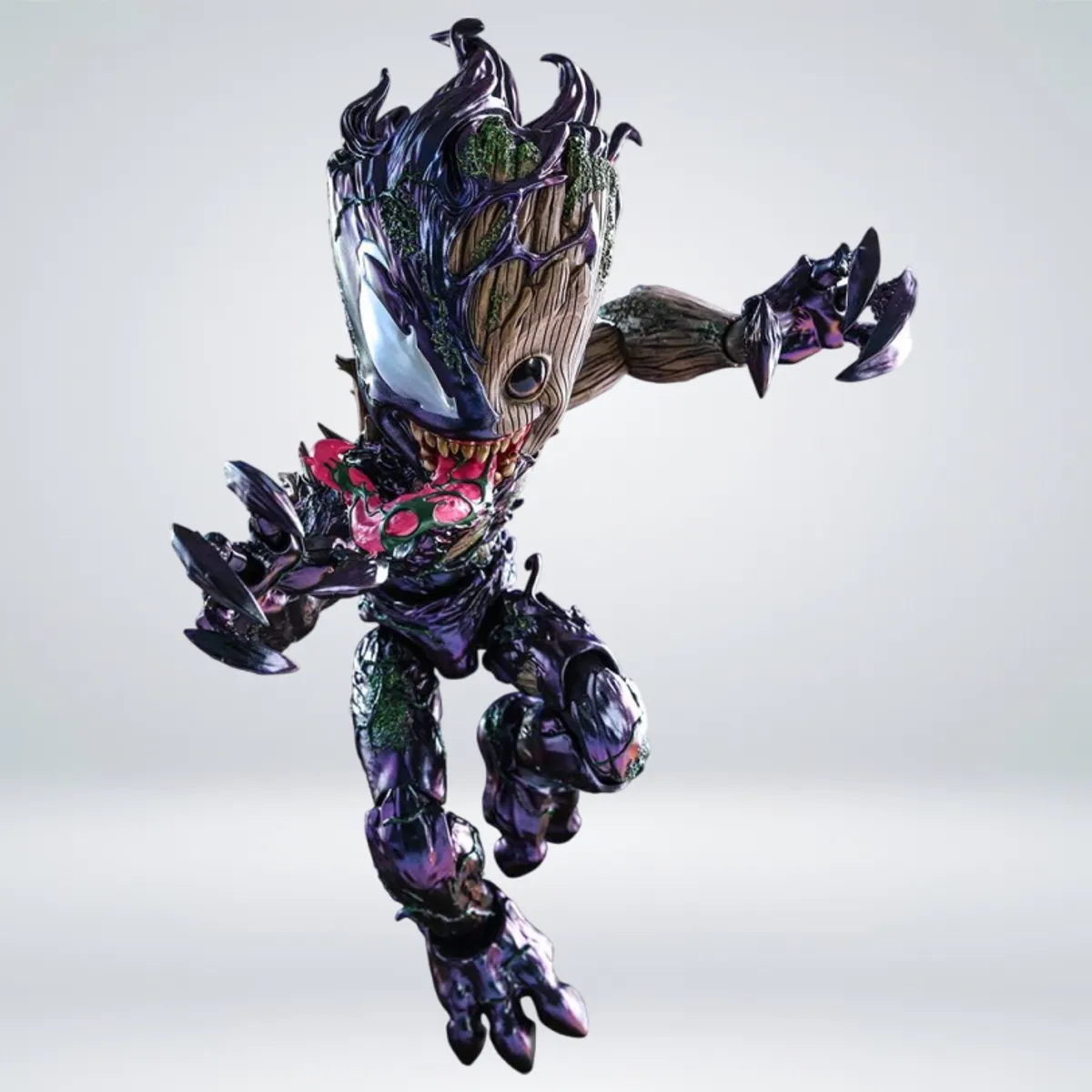 MARVEL - FIGURA DE COLECCION HOT TOYS - BABY GROOT VENOMIZED