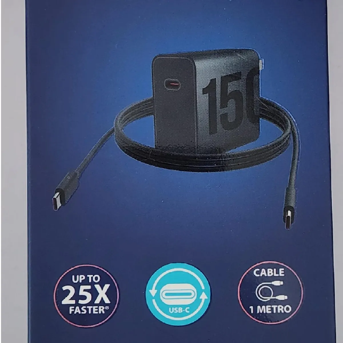 GENERICO - Cargador PARA Motorola Turbo Power 150W Carga Rapida CAJA