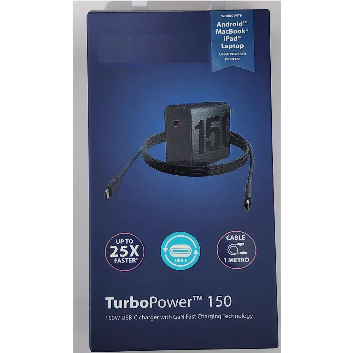 GENERICO - Cargador PARA Motorola Turbo Power 150W Carga Rapida CAJA