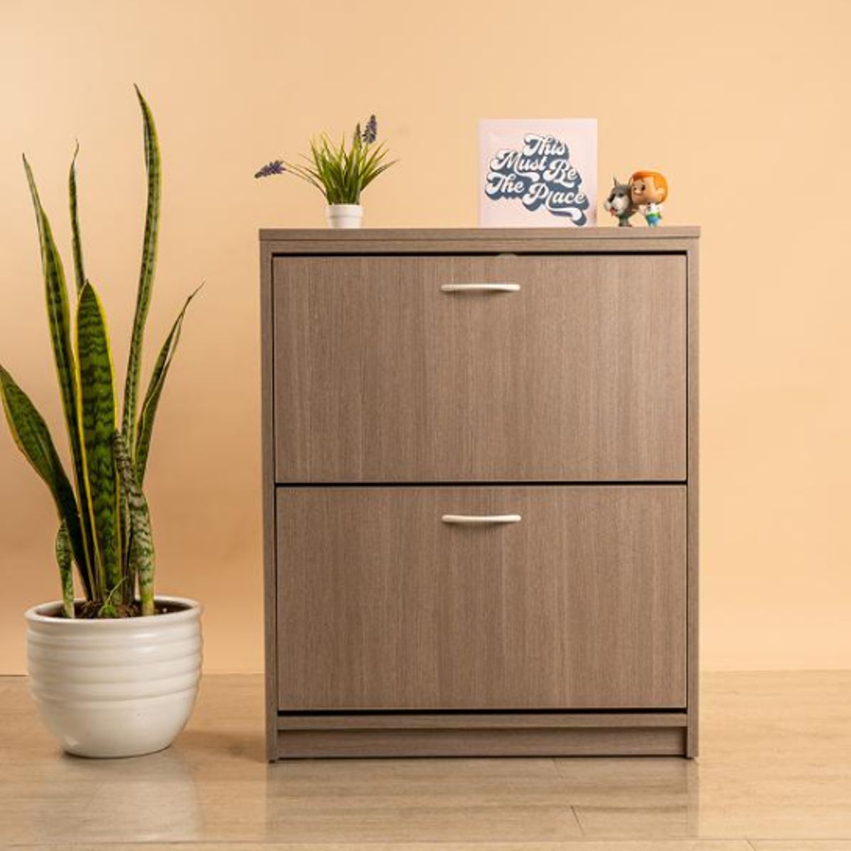 NACION MUEBLES - ZAPATERA MODERNA SKOKO MARRÓN NACION MUEBLES