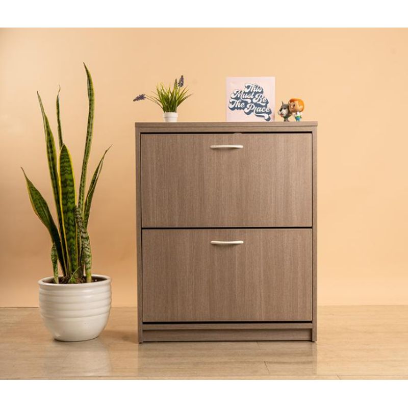 NACION MUEBLES - ZAPATERA MODERNA SKOKO MARRÓN NACION MUEBLES