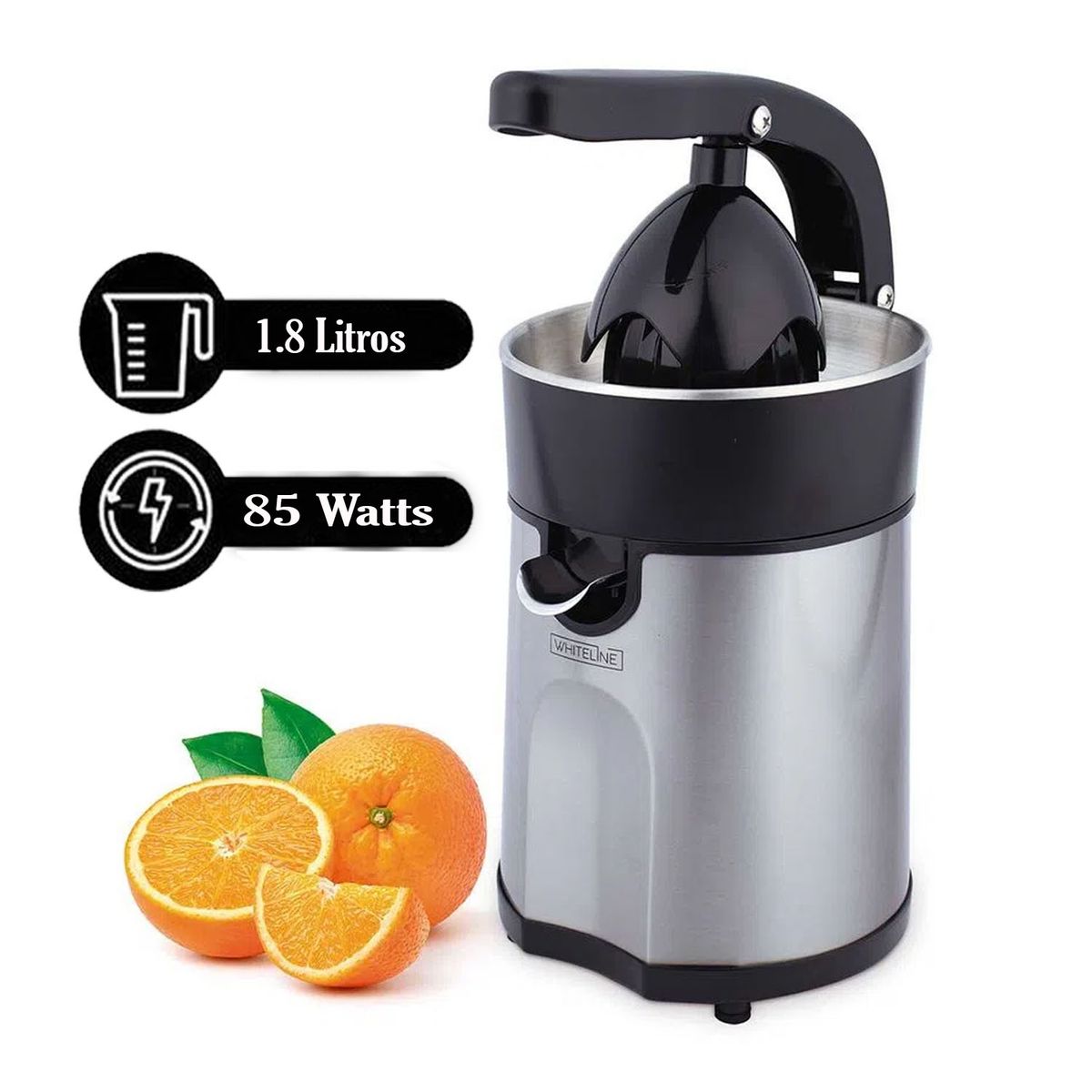 WHITELINE - Combo Exprimidor de Palanca de Cítricos Whiteline 85W Hervidor