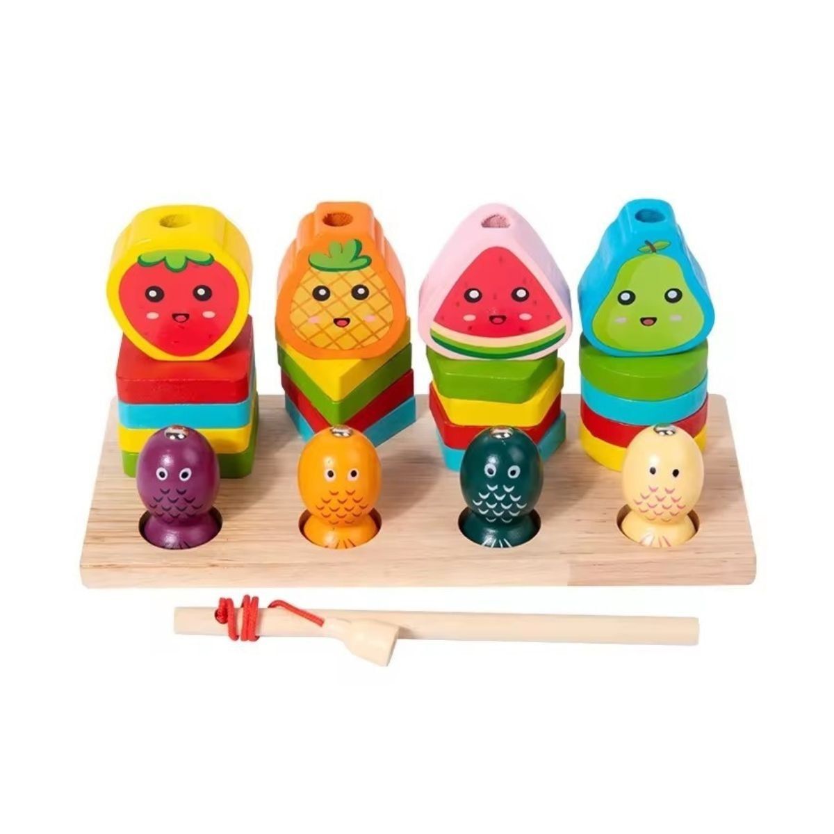 GENERICO - Plantado Madera Montessori Didáctico + Pesca Magnética