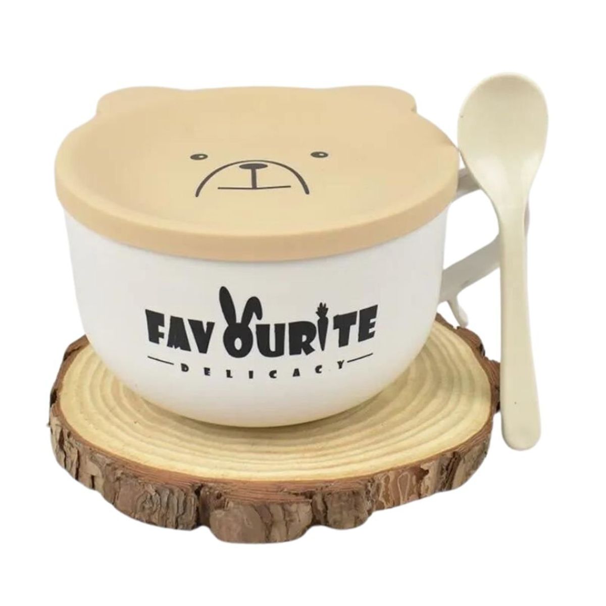 GENERICO - 2 Tazas  Tazón Con Cucharita