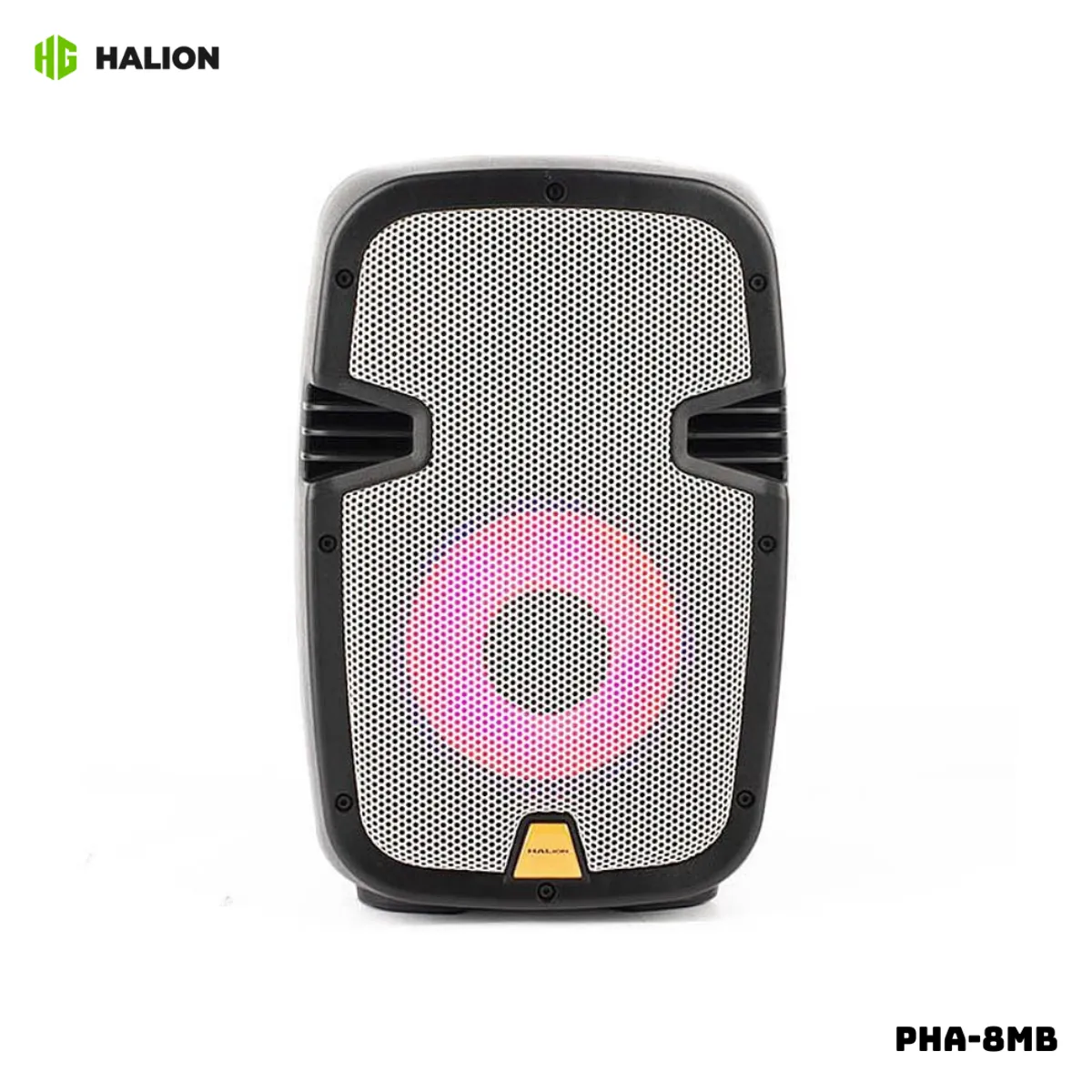 HALION - PARLANTE ACTIVO HALION 600W 1UHF MIC BATERIA - PHA-8MB