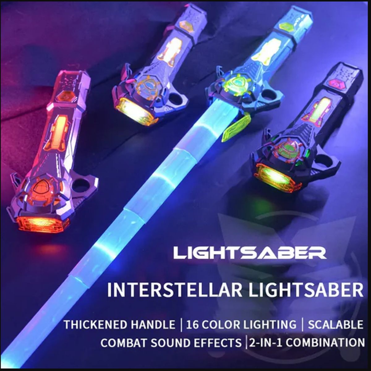 GENERICO - Espada láser telescópica para niños y niñas