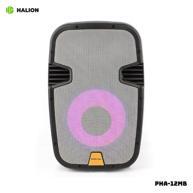 HALION - PARLANTE ACTIVO HALION 1500W 2UHF MIC BATERIA - PHA-12MB