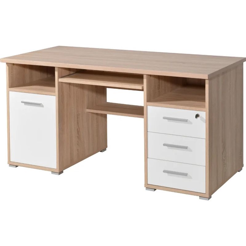 GENERICO - Escritorio Moderno Filo color Blanco y Duna R&R Muebles