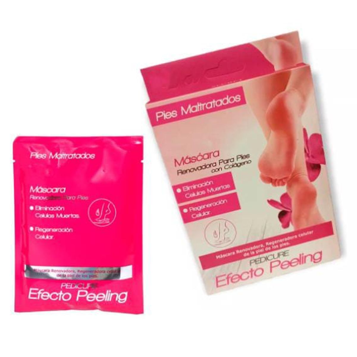 GENERICO - Mascara Renovadora Para Pies Con Colageno Par