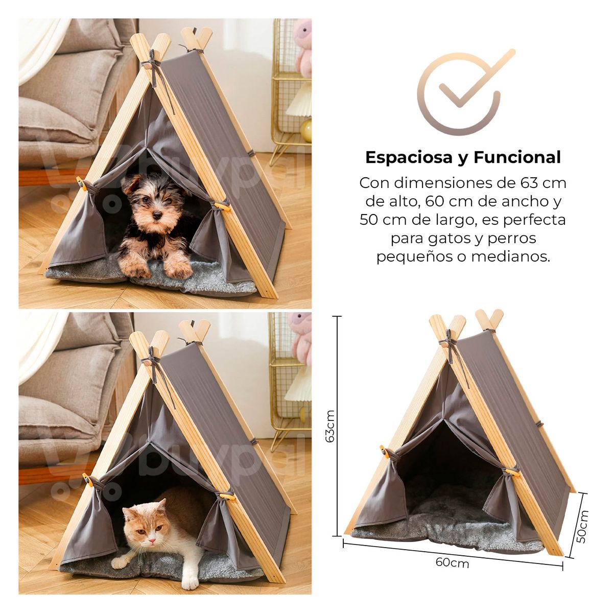 BUYPAL - Tienda de Campaña Cama Para mascotas
