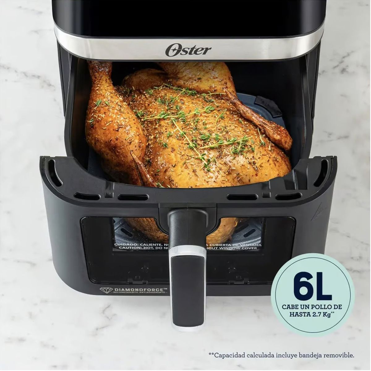 OSTER - Freidora de Aire Digital Oster 10 Programas 6 Lts CKSTAF60WDDF