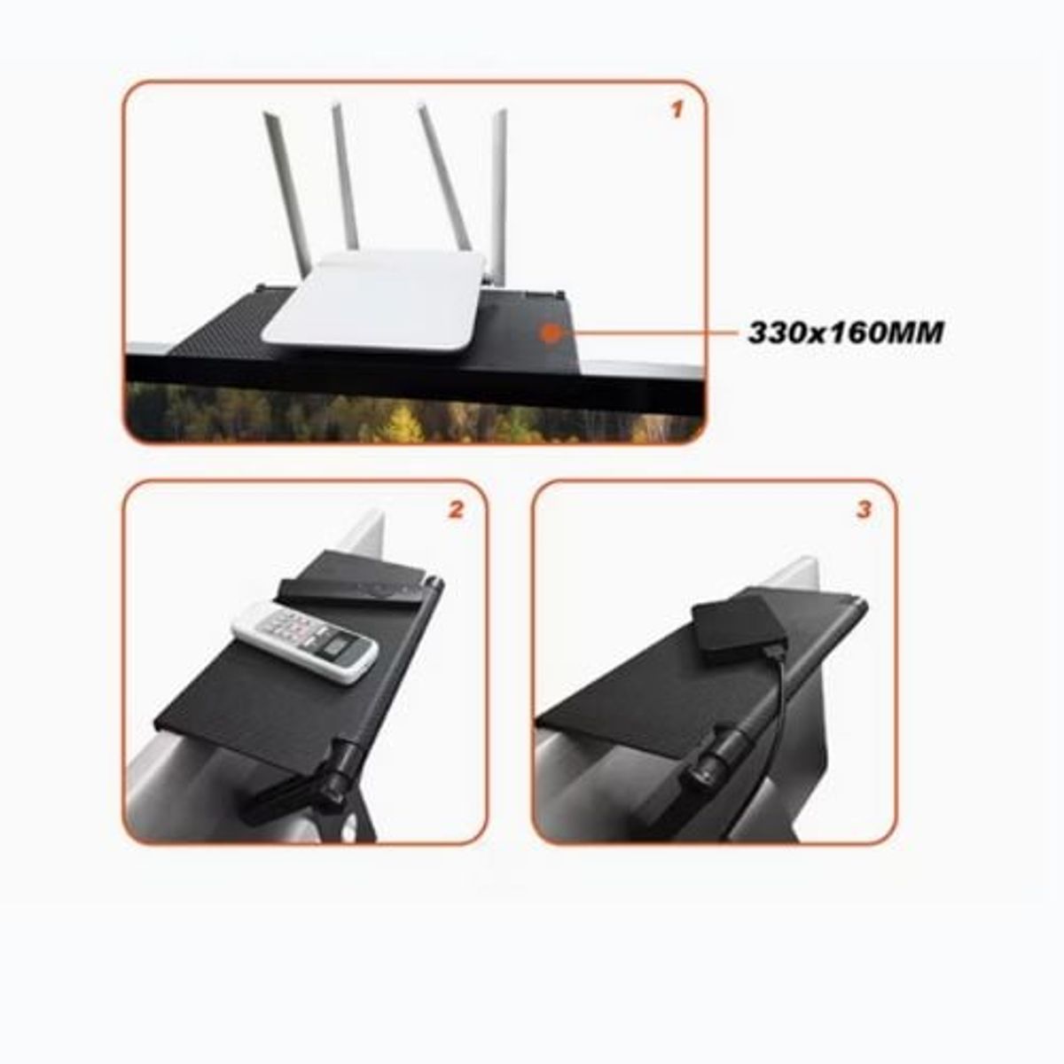 GENERICO - Soporte de DVD/Decodificador  Negro