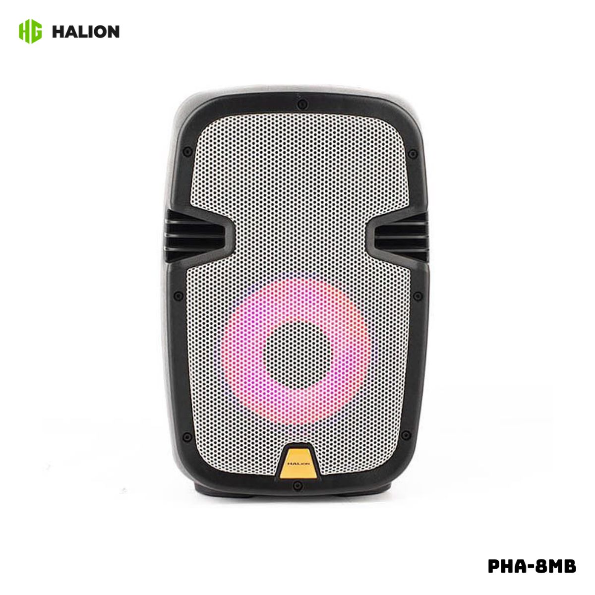 HALION - PARLANTE ACTIVO HALION 600W 1UHF MIC BATERIA - PHA-8MB