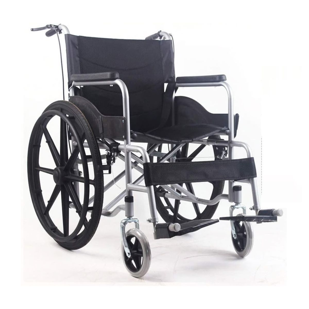 OEM - Silla de Ruedas Standard Plegable Doble freno CROMADA