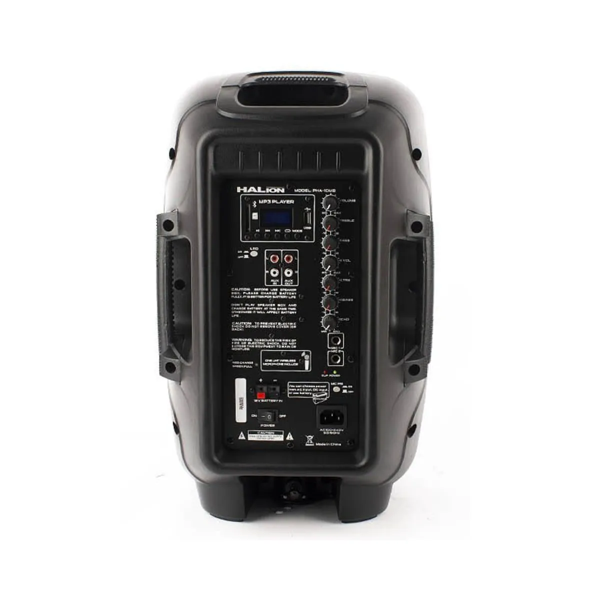 HALION - PARLANTE ACTIVO HALION 1000W 1UHF MIC BATERIA - PHA-10MB