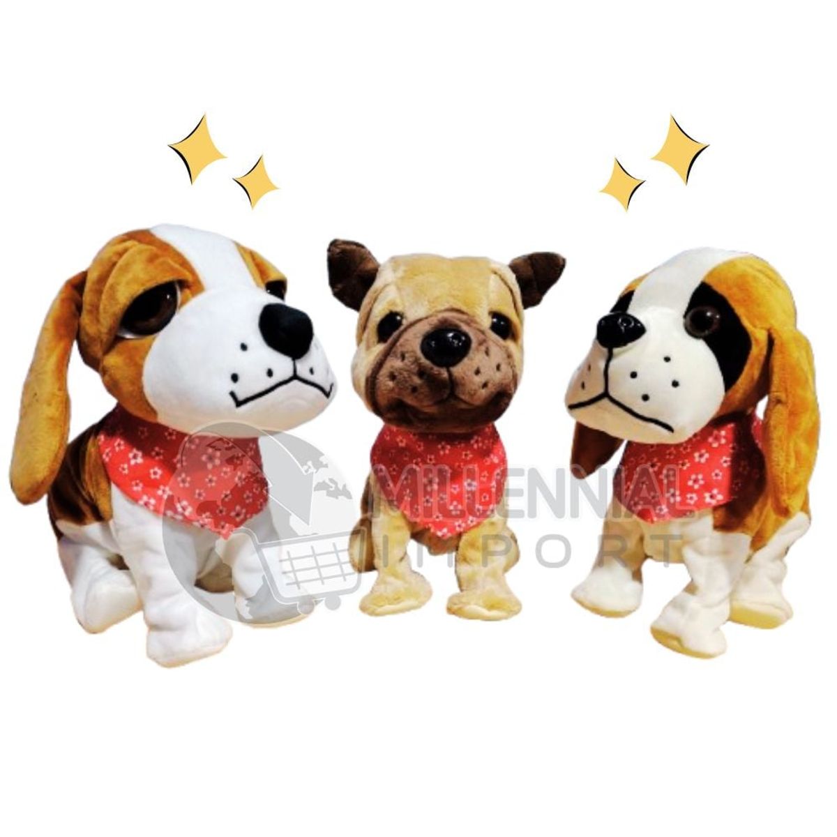 GENERICO - Mascota Perrito Interactivo de Peluche Sensor Táctil Sonido