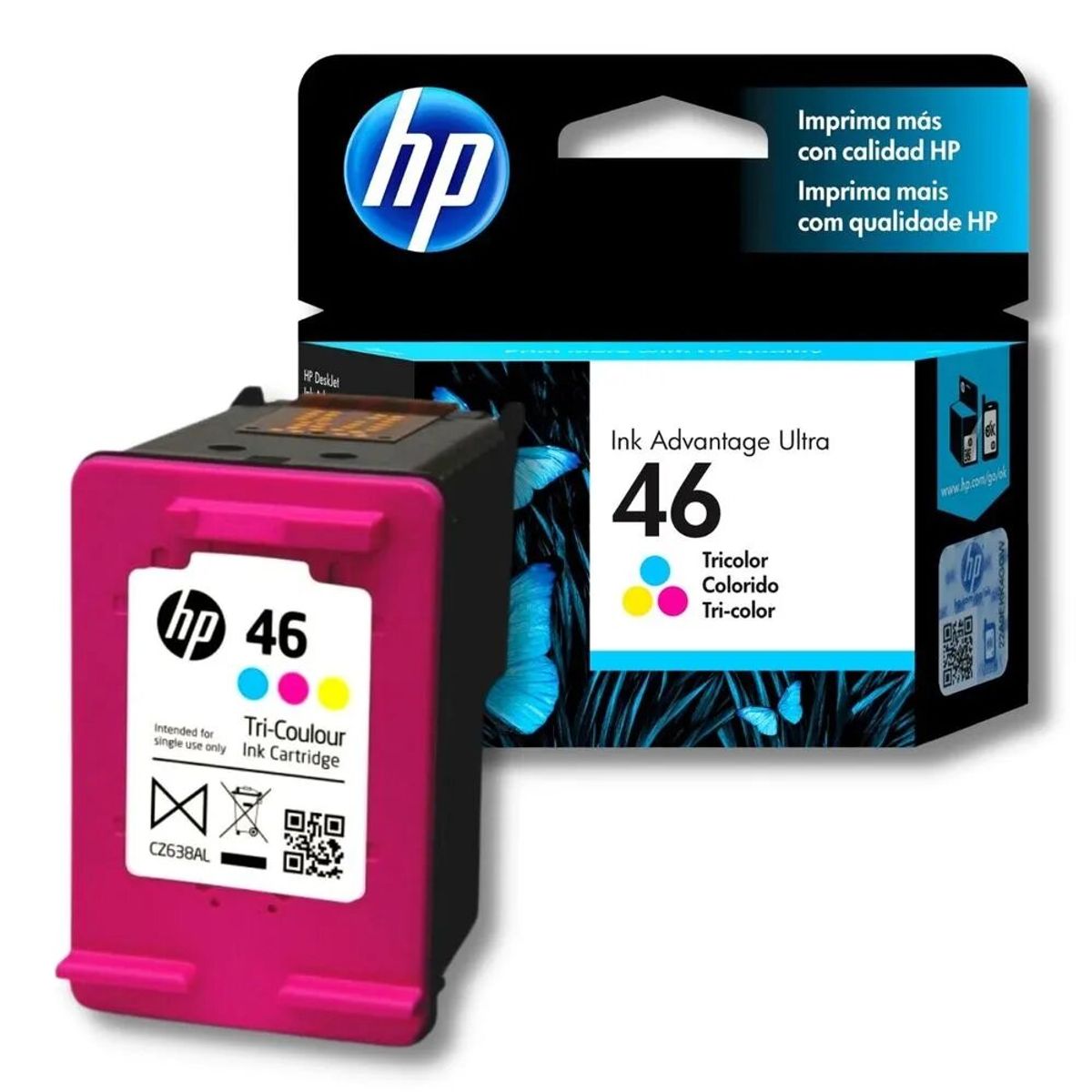 HP - TINTA HP 46 (CZ638AL) TRICOLOR