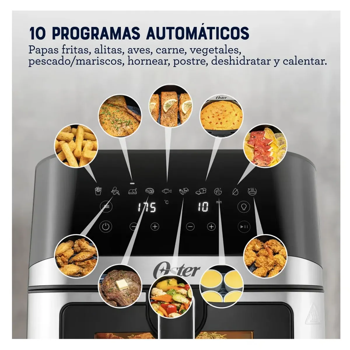 OSTER - Freidora de Aire Digital Oster DiamondForce 7 .5 Litros CKSTAF75WDSSDF