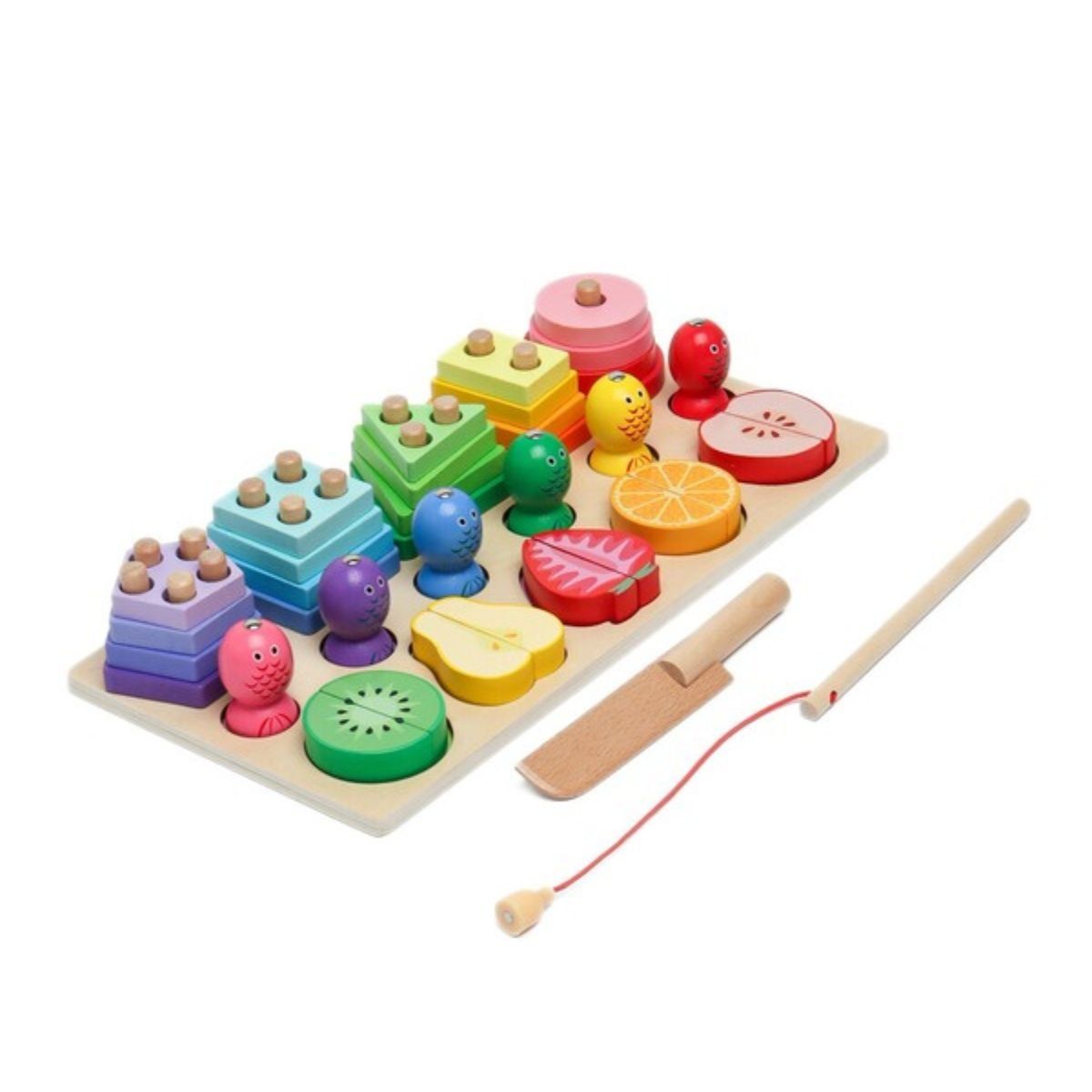 GENERICO - Tablero Didáctico Clasificación Plantado Frutas Pesca