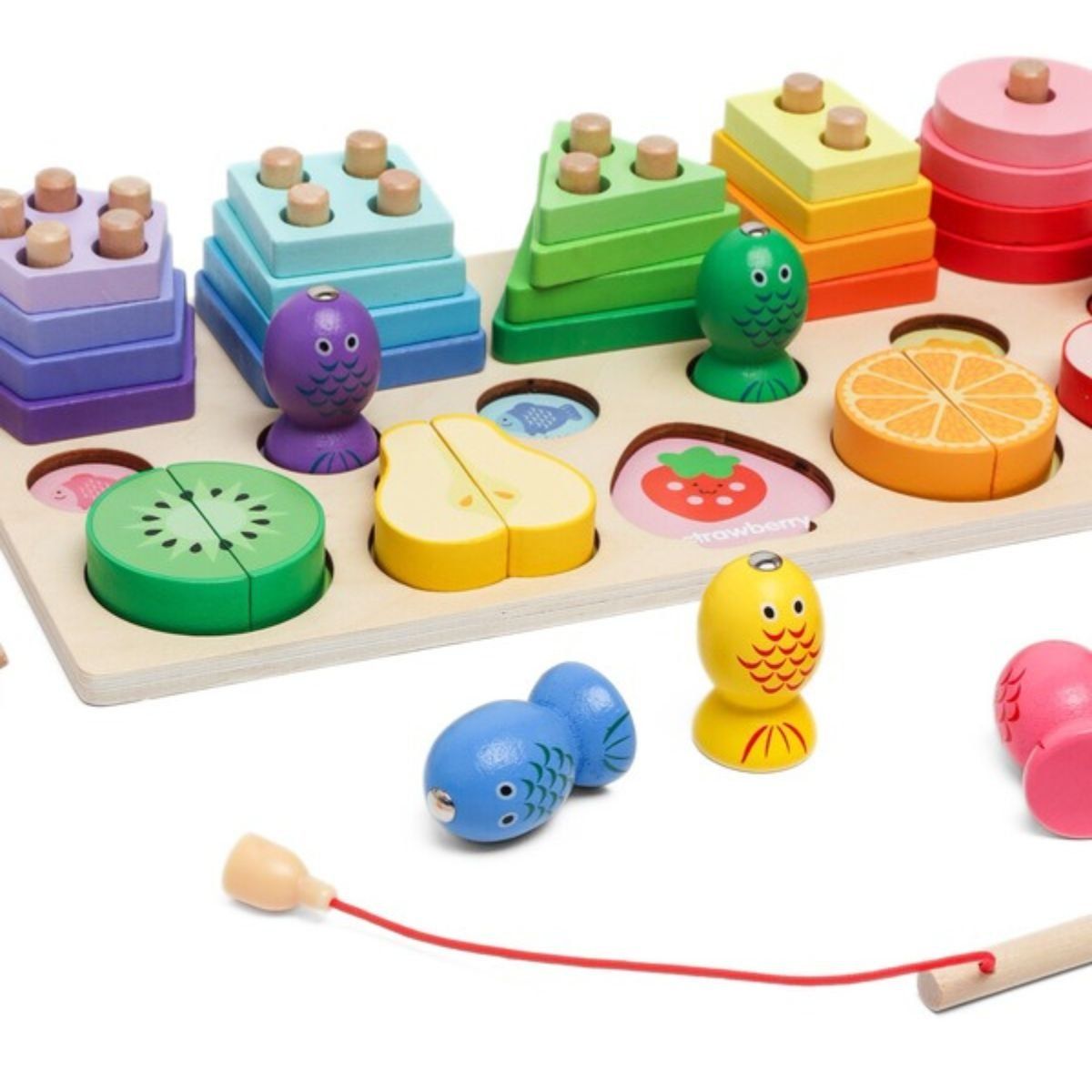 GENERICO - Tablero Didáctico Clasificación Plantado Frutas Pesca